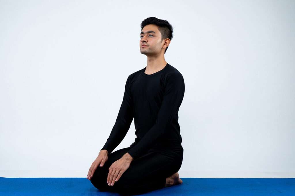 Vajrasana (Thunderbolt pose) - Yoga for PCOS